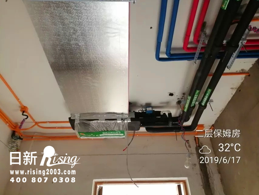风冷热泵系统：郑州绿城雁鸣湖玫瑰园项目空调阶段