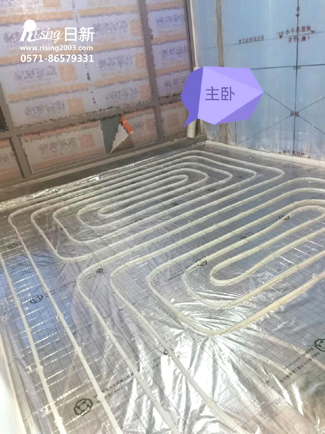 绿城翡翠城风冷热泵系统项目地暖阶段【日新环境】