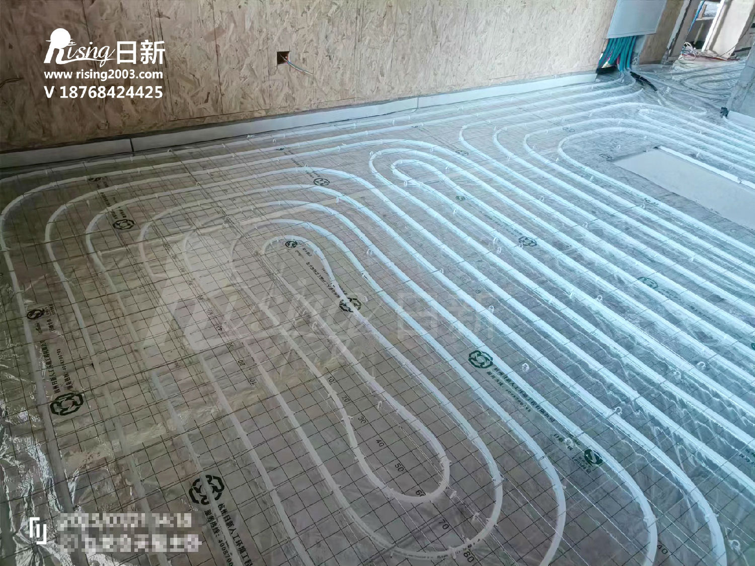 九龙仓天玺风冷热泵系统项目地暖阶段【日新环境】