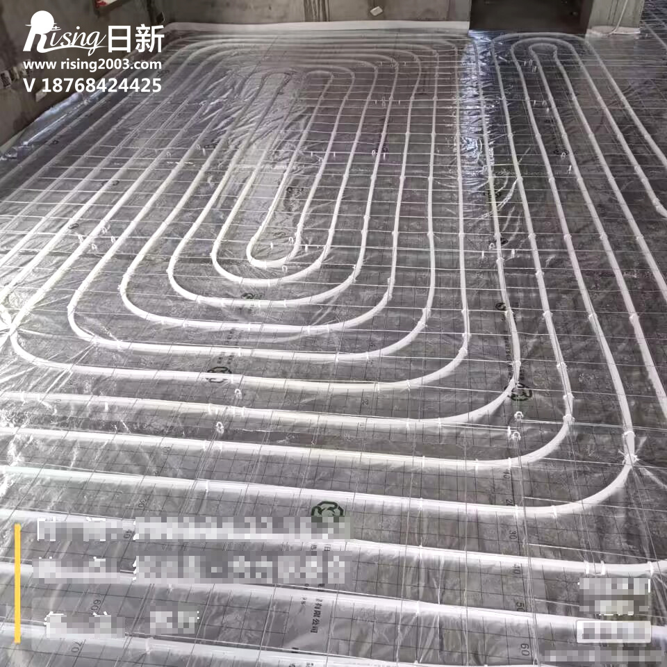 柯桥自建房风冷热泵系统项目地暖阶段【日新环境】