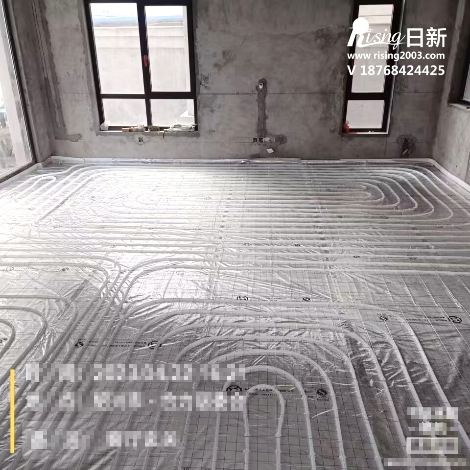 柯桥自建房风冷热泵系统项目地暖阶段【日新环境】