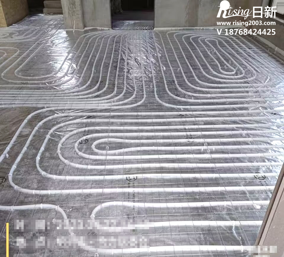 柯桥自建房风冷热泵系统项目地暖阶段【日新环境】