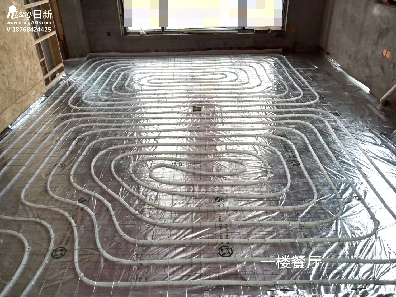 富阳自建房地源热泵项目地暖阶段